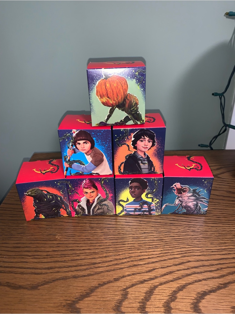 7 NIB Stranger Things Happy Meal Toys Lot